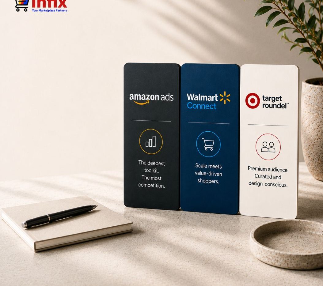 Infix compares Amazon Ads, Walmart Connect and Target Roundel in 2026, covering strengths, tradeoffs and the best platform for each retail media budget.
